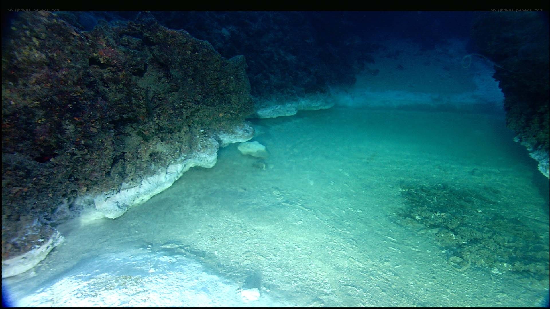underwater cave passage