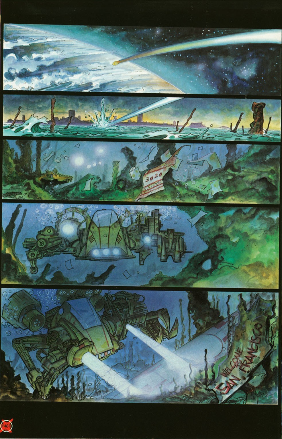 Underwater city exploration