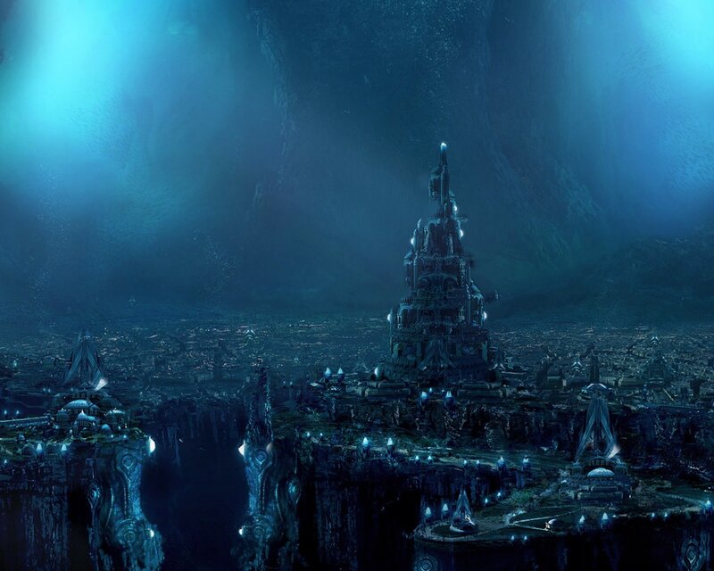 Underwater city of Atlantis