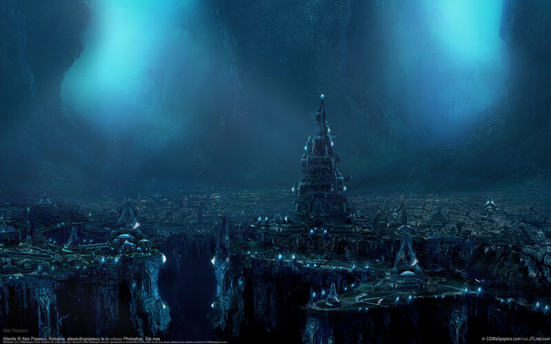 Underwater city of Atlantis