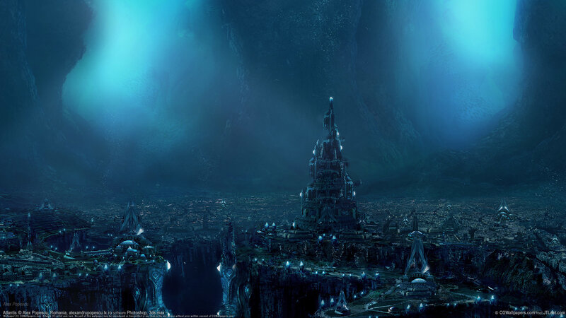Underwater city of Atlantis