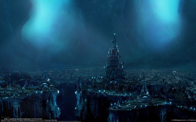 Underwater city of Atlantis