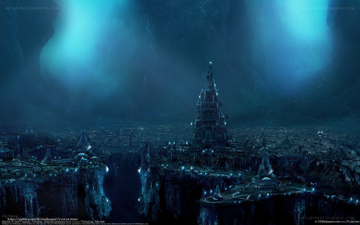 Underwater city of Atlantis