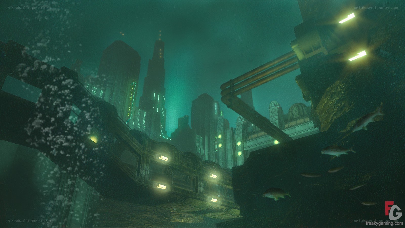 underwater city ruins