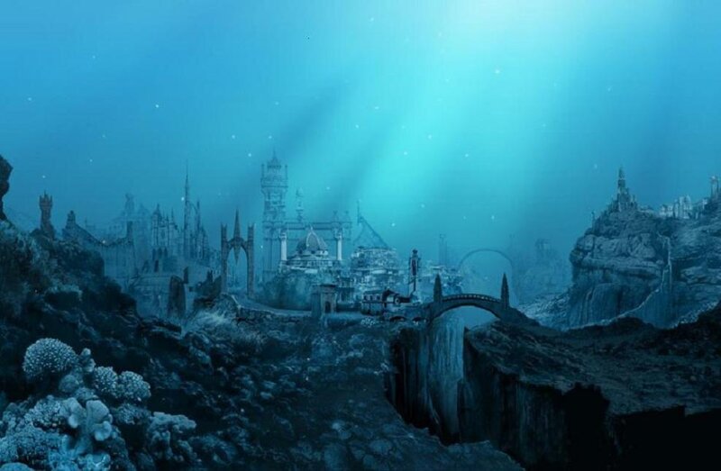 underwater city ruins