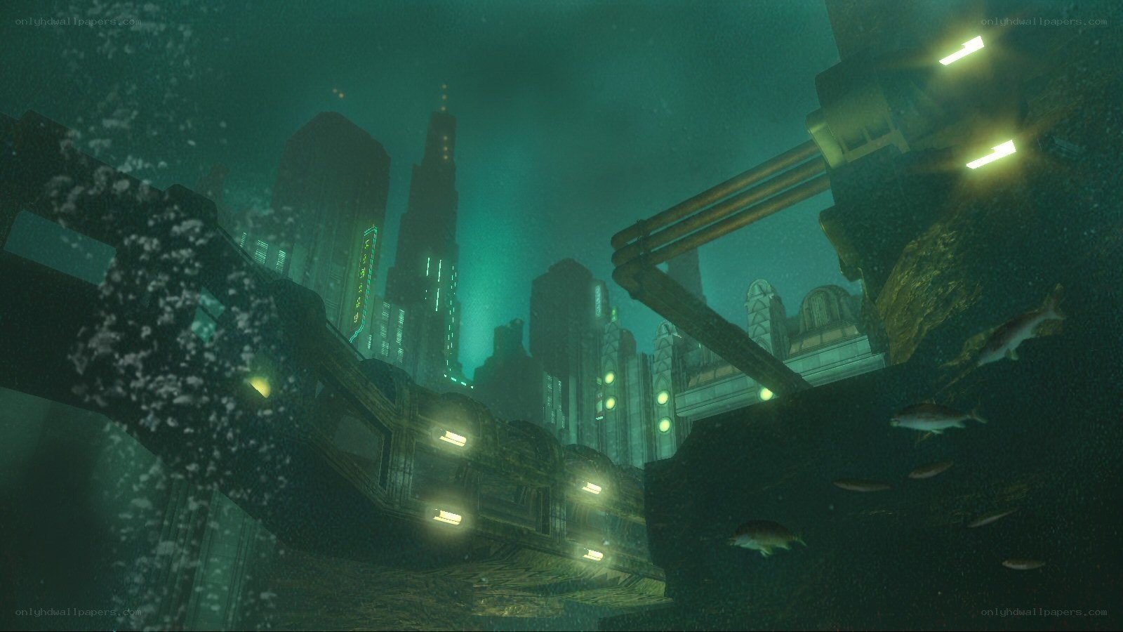 underwater city ruins