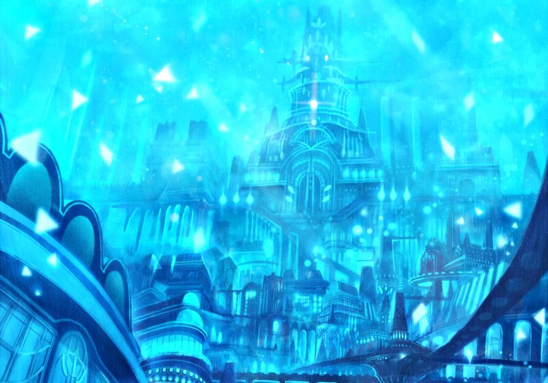 Underwater Cityscape — Blue, Mystical