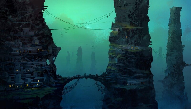 Underwater Cliff Village