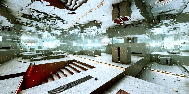 Underwater Concrete Structure — Gray