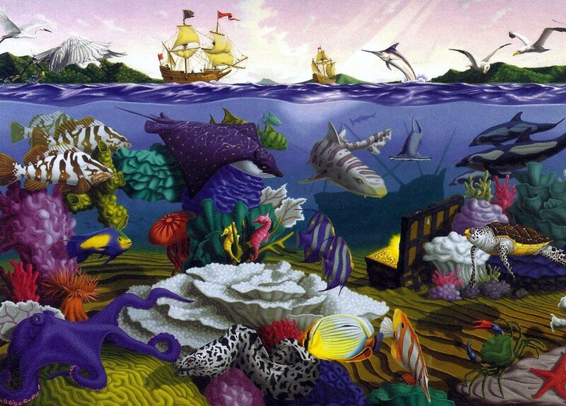 Underwater Coral Reef — Purple
