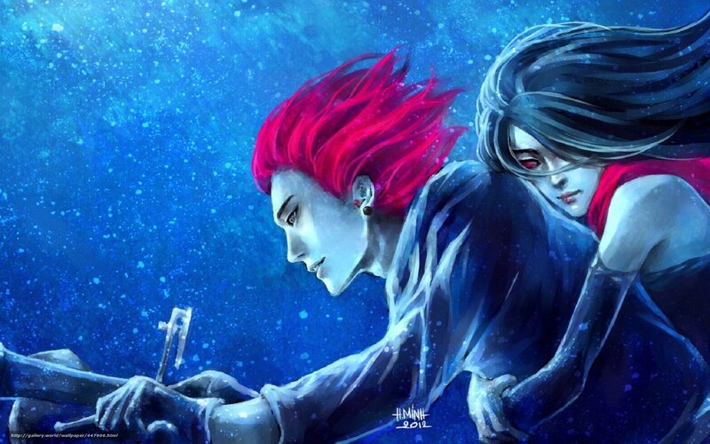 underwater couple art