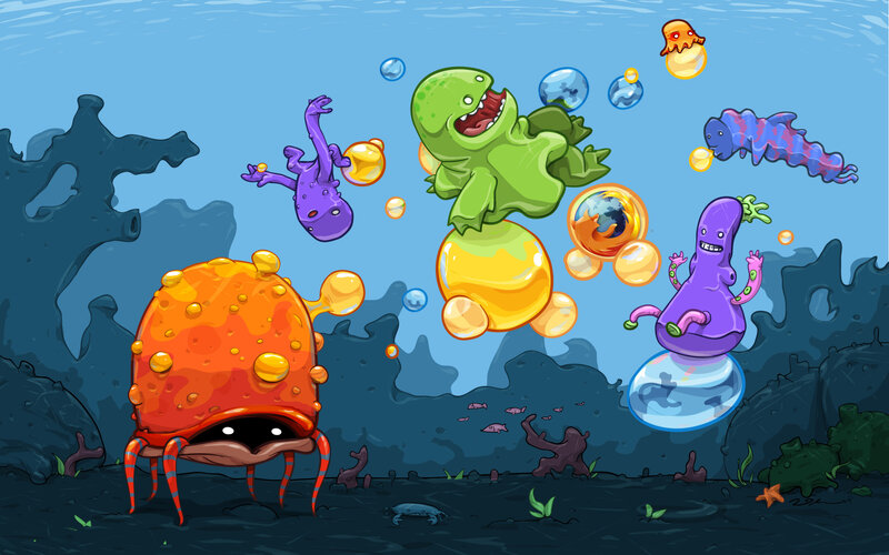 Underwater Creatures — Blue