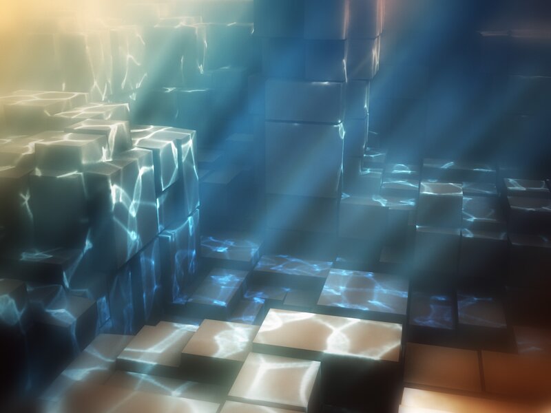 underwater cube structure