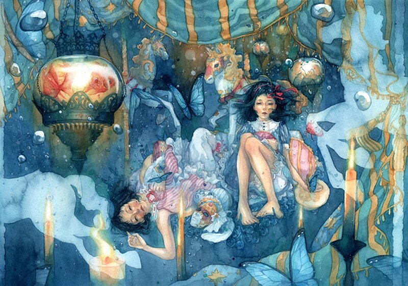 underwater dream scene