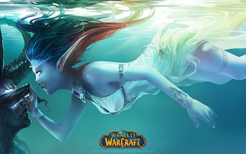 Underwater elf encounter