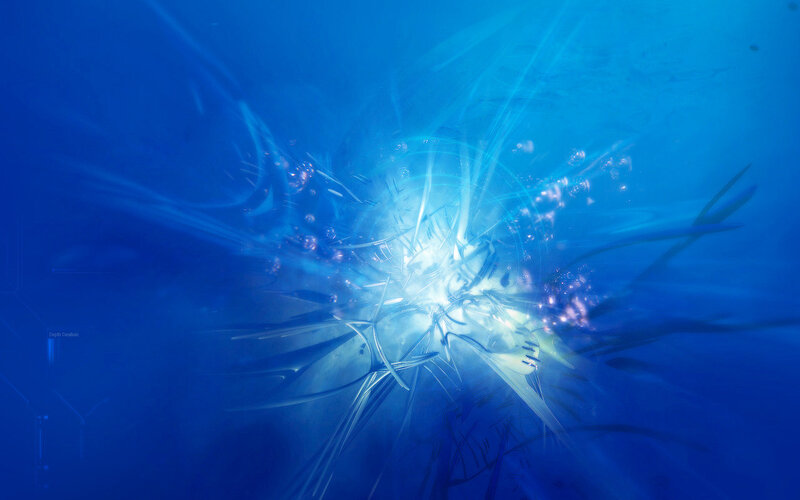 Underwater Energy Burst — Blue, Dramatic