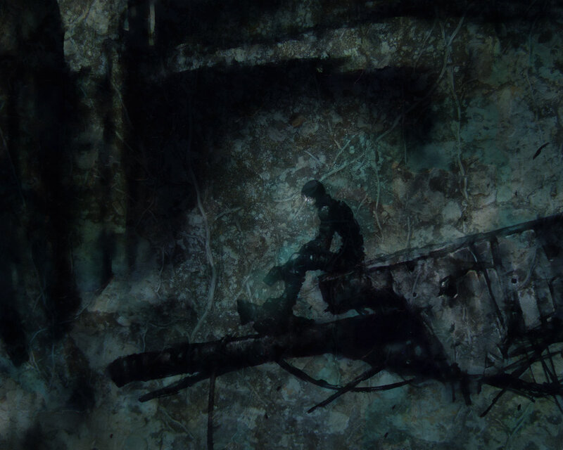 Underwater exploration scene