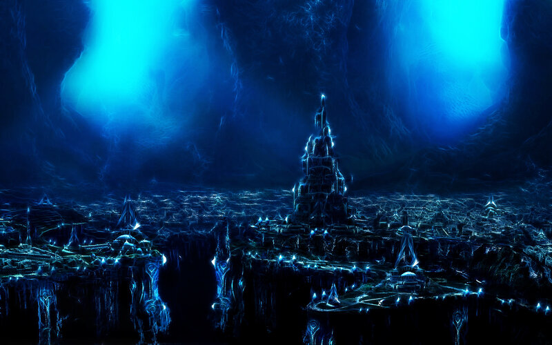 Underwater fantasy city
