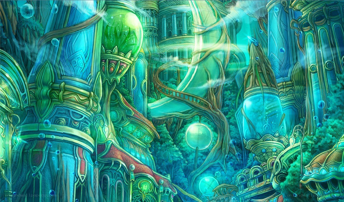 underwater fantasy city