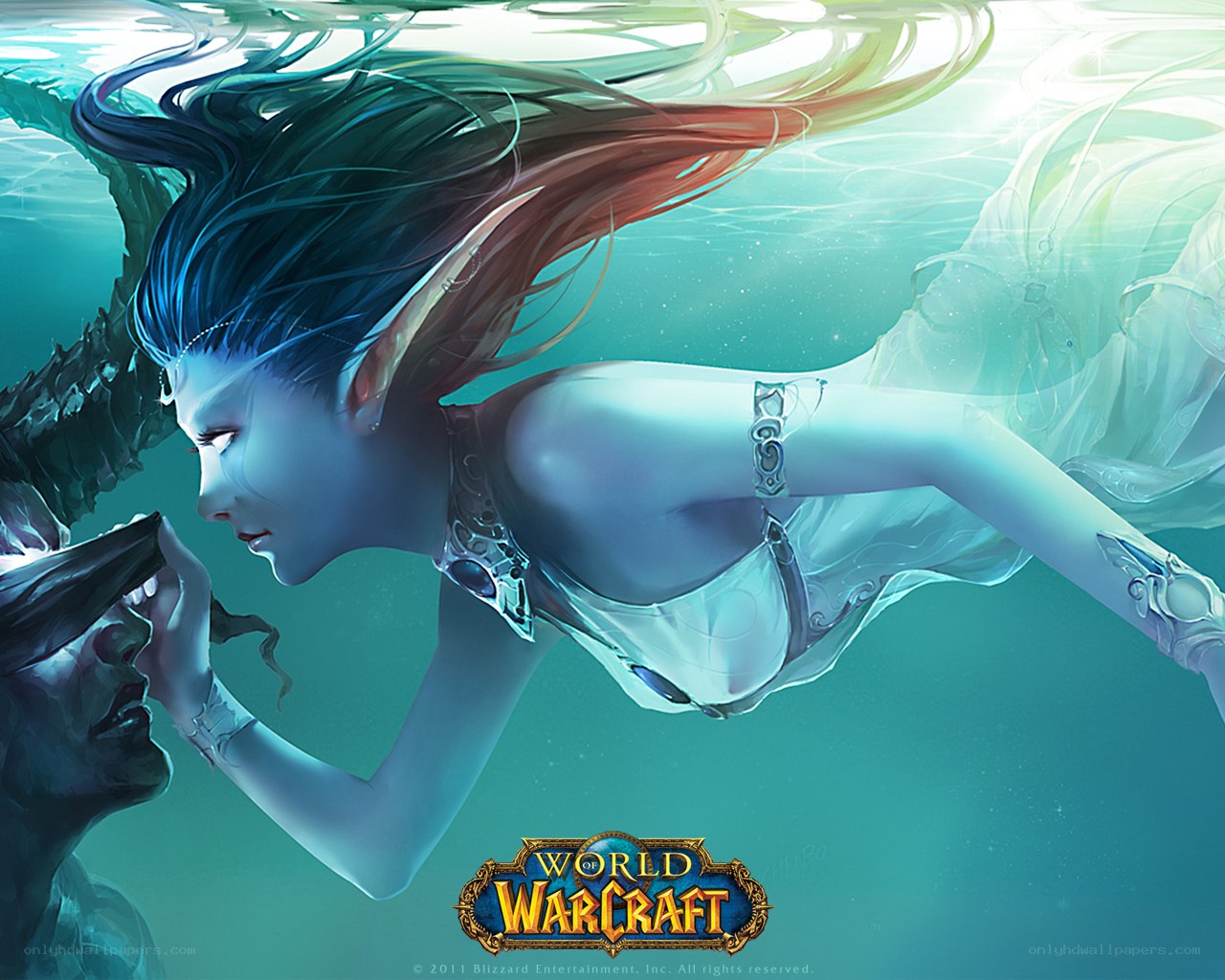 Underwater fantasy scene