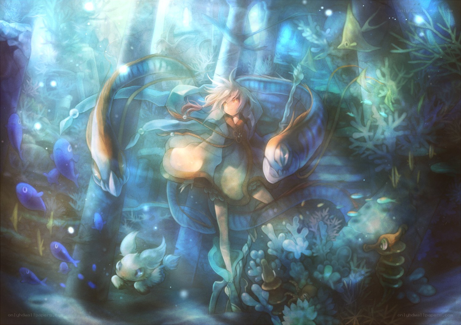 underwater fantasy scene