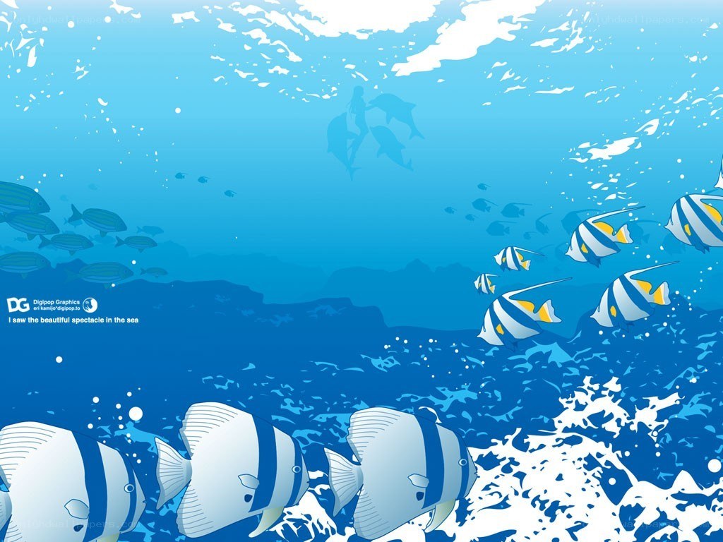 underwater fish school