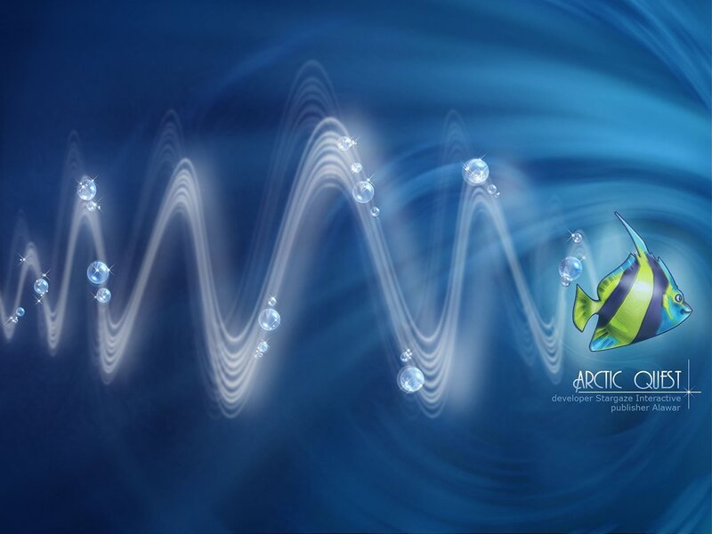 Underwater fish with bubbles