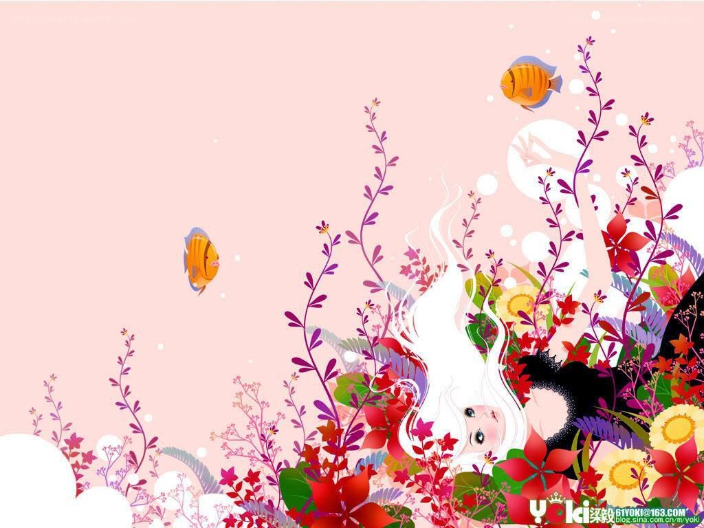 Underwater floral fantasy