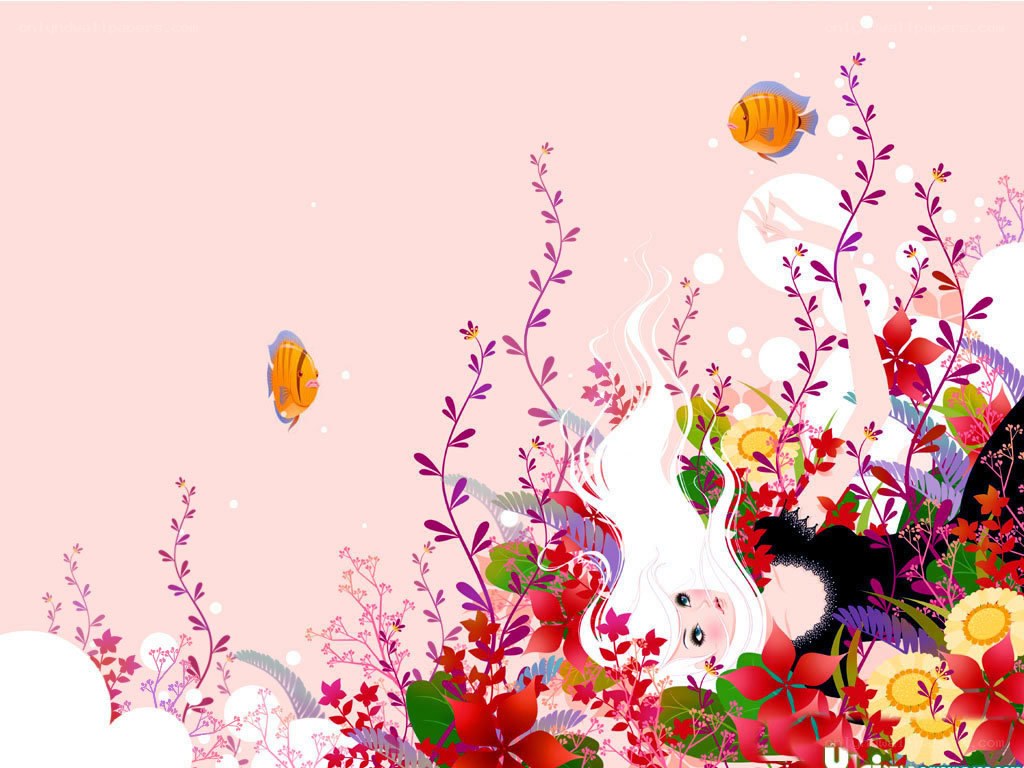 underwater floral fantasy