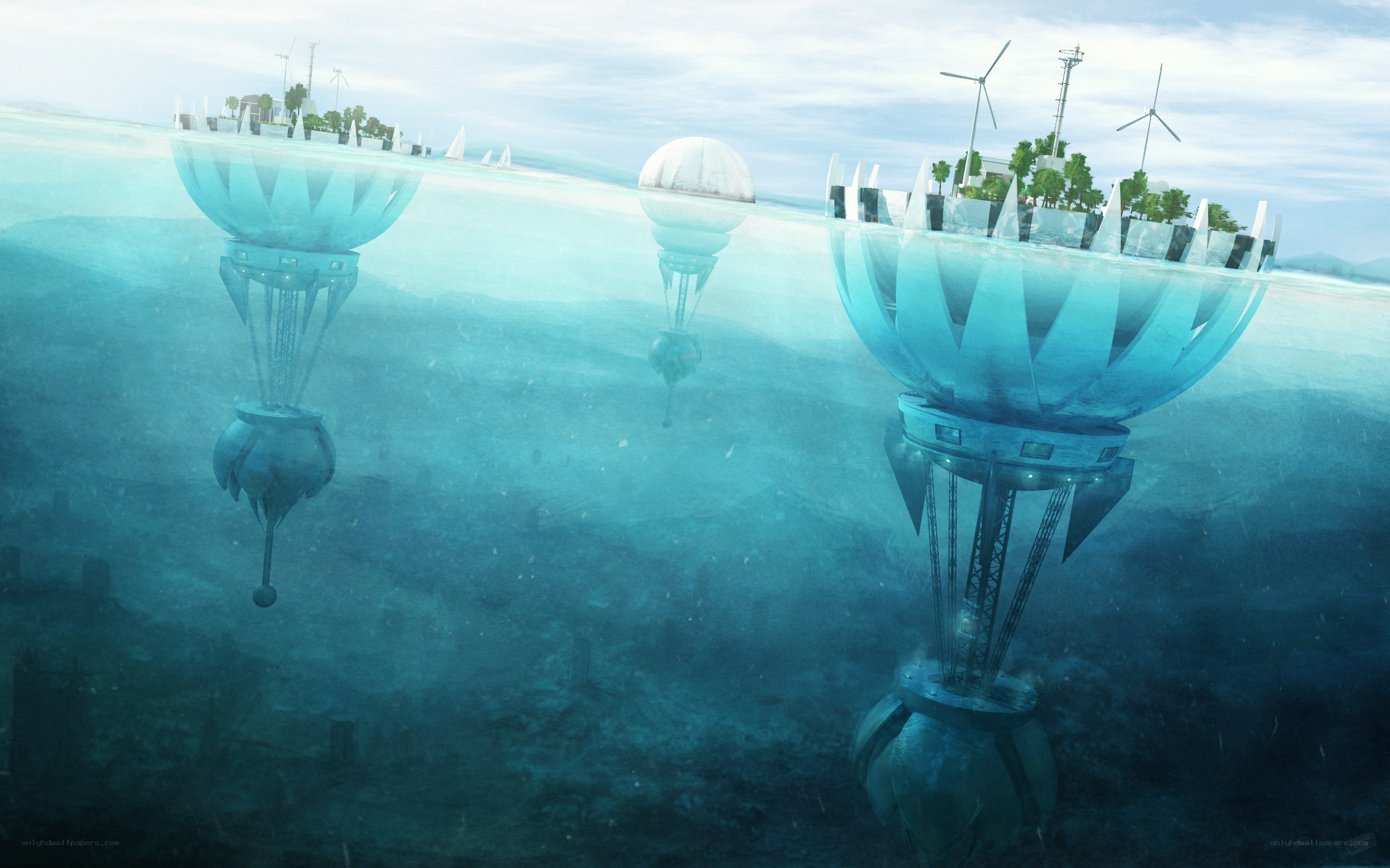 underwater futuristic cities