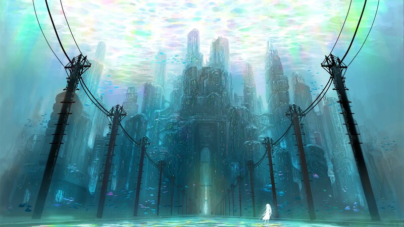 underwater futuristic city