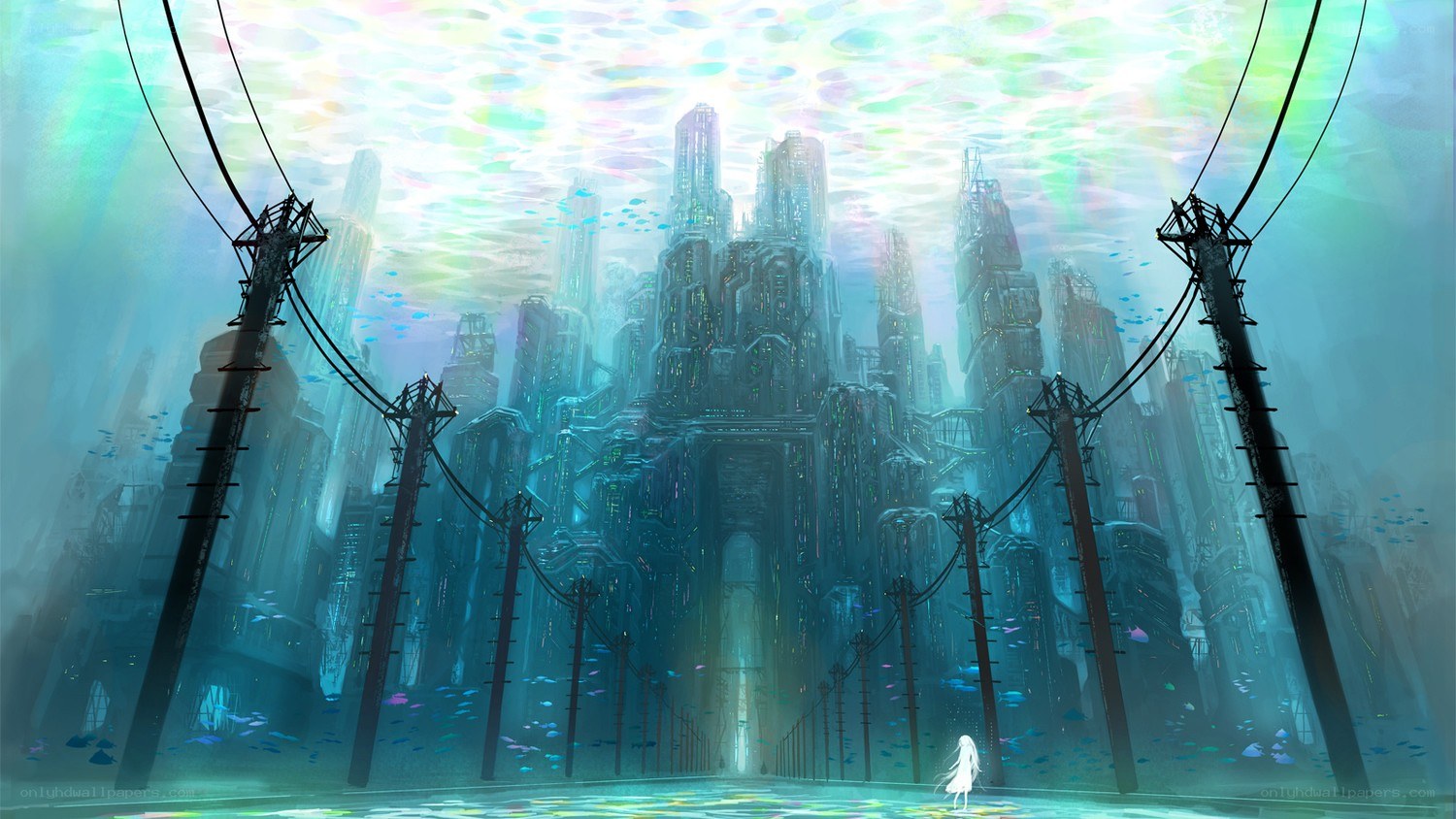 underwater futuristic city