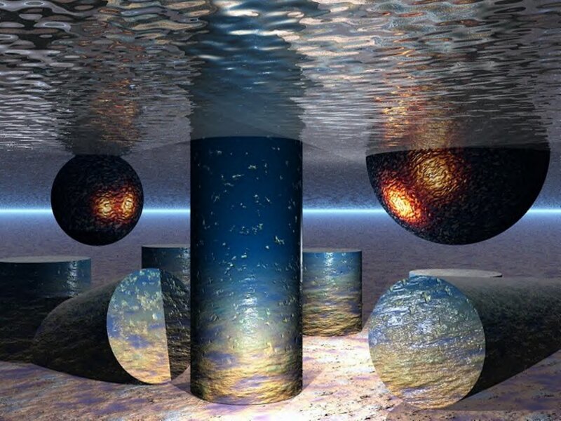 Underwater geometric structures