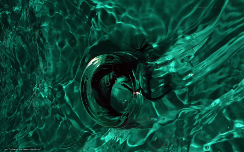Underwater glass bottle
