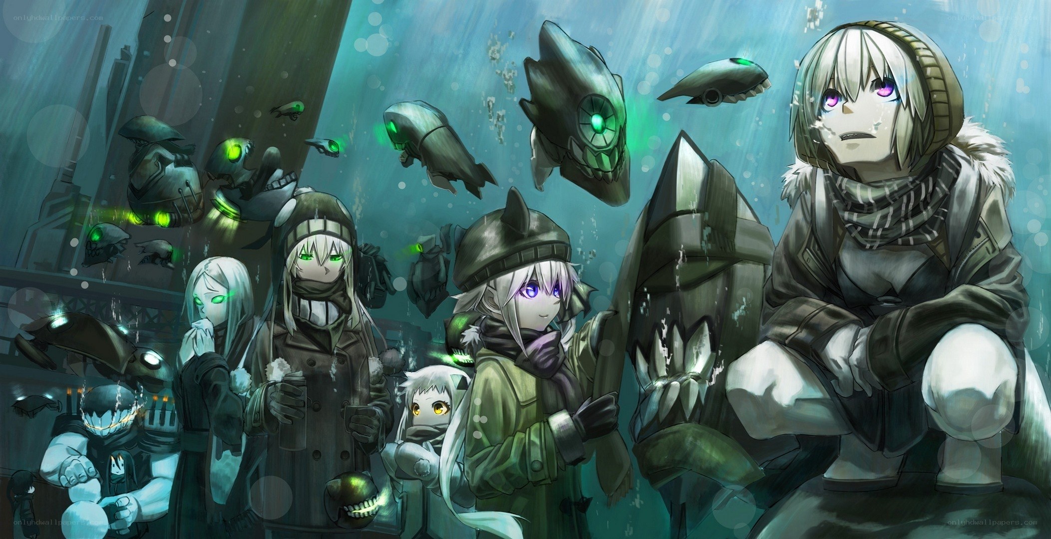 underwater group of characters
