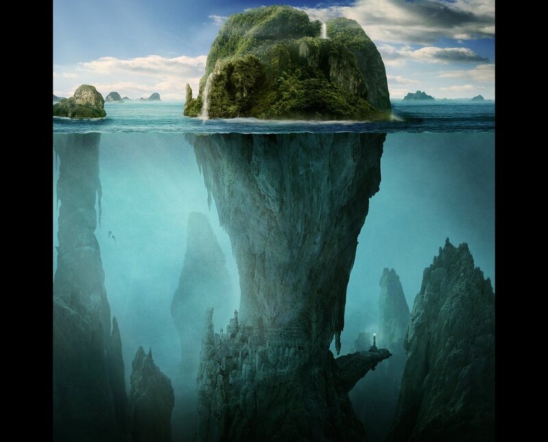 Underwater Island Structure