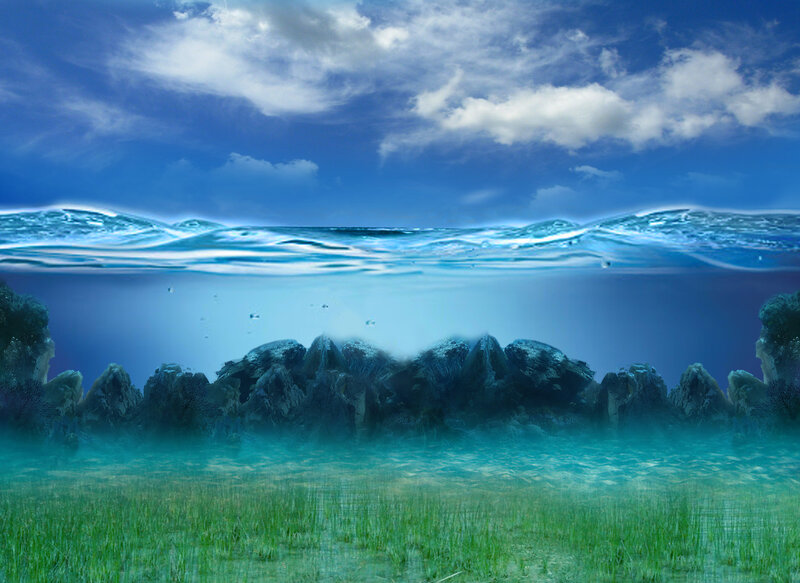 Underwater Landscape — Blue