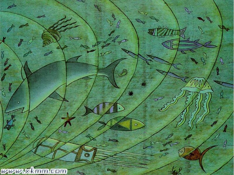 Underwater life illustration