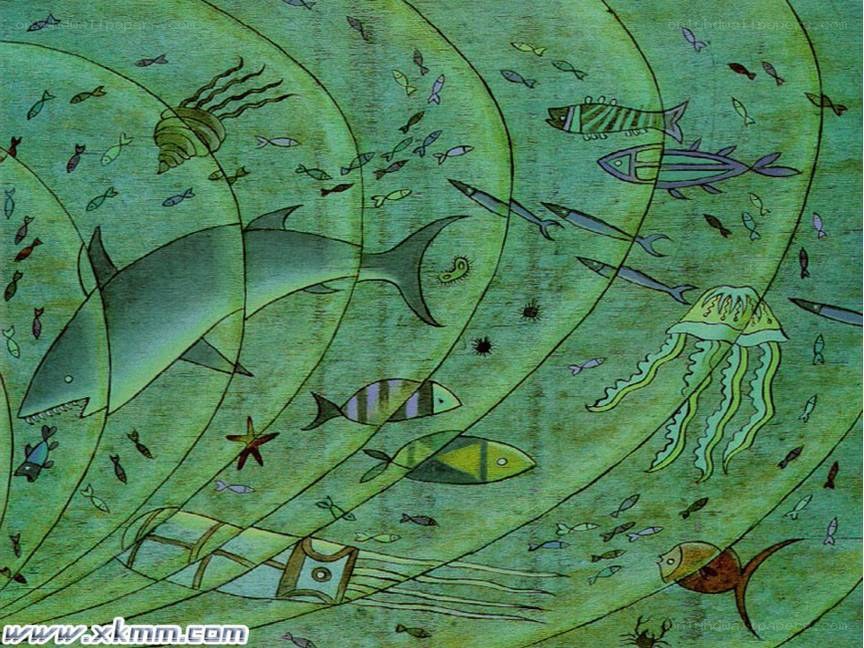 Underwater life illustration