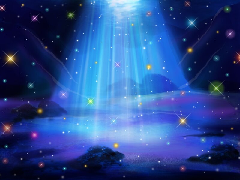 Underwater Light Beams — Blue