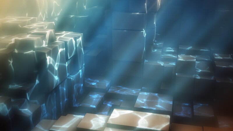 underwater light beams