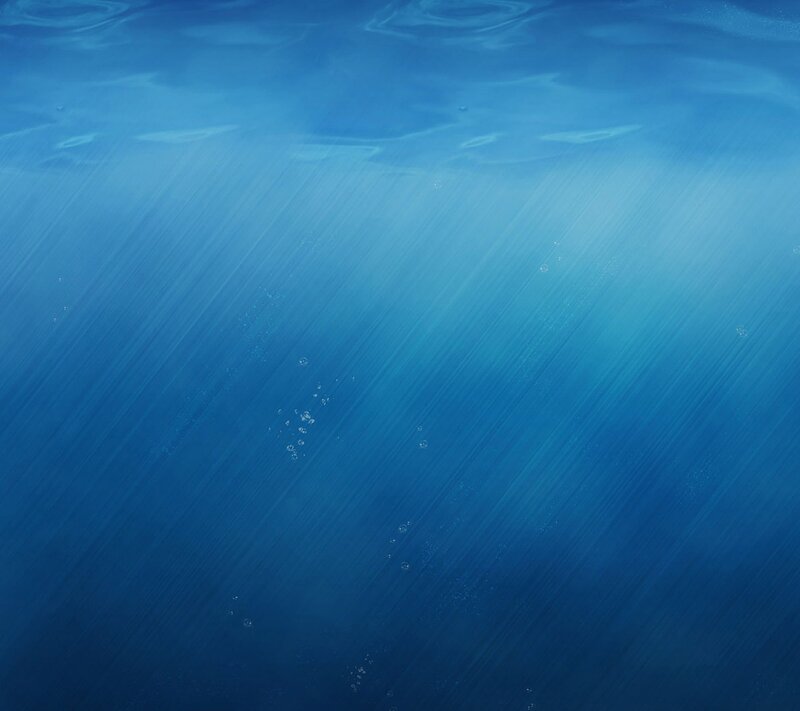 Underwater Light Rays — Blue, Serene, Digital Art, Bubbles, Sunlight