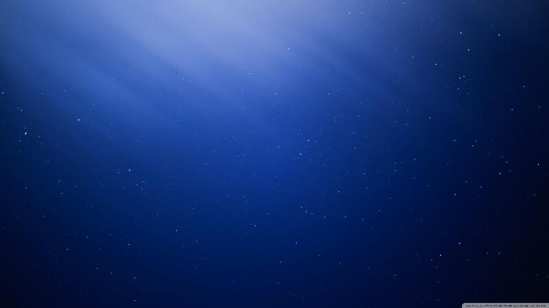 Underwater Light Rays — Blue, Serene, Night