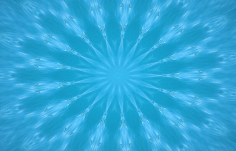 Underwater Light Rays — Blue