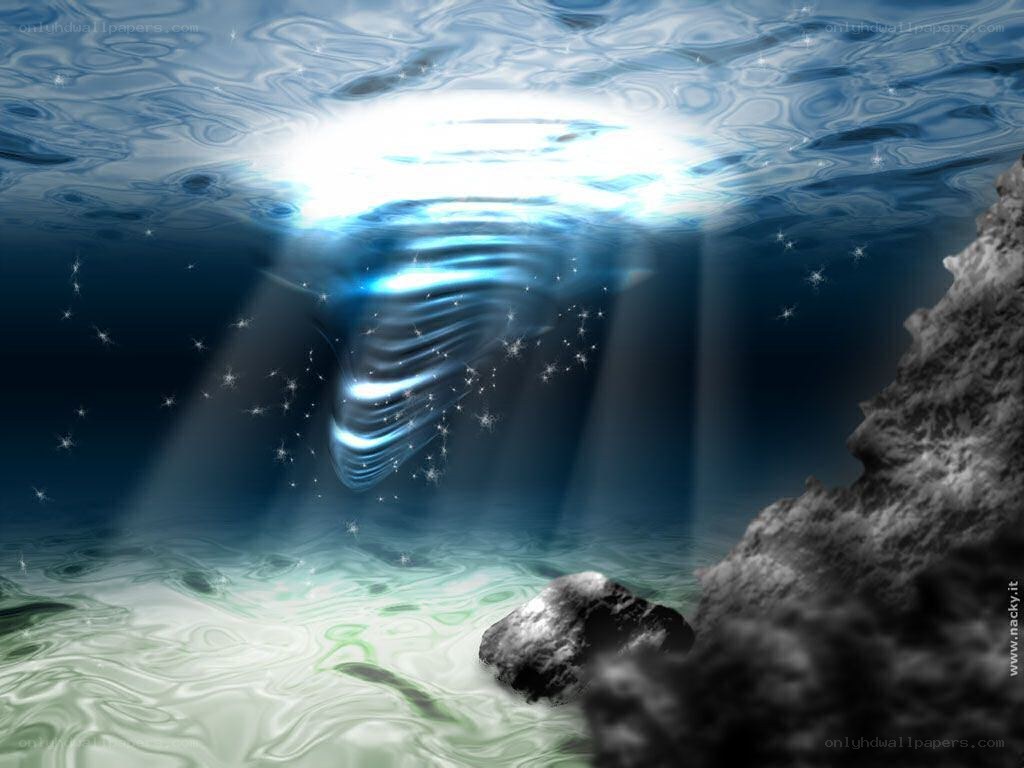 Underwater light vortex