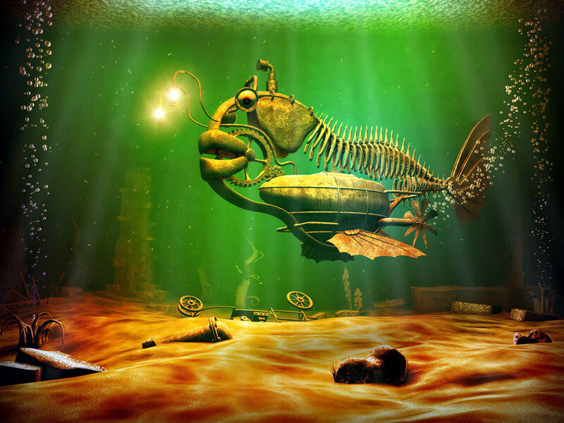 underwater mechanical fish