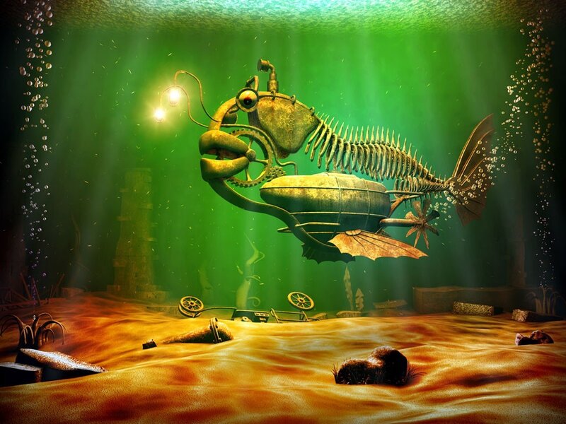 Underwater mechanical fish