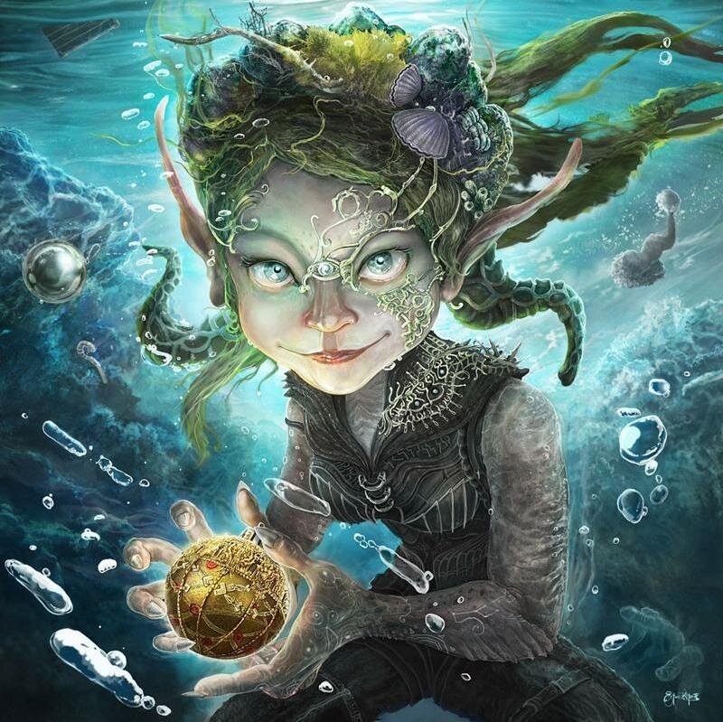 Underwater Mermaid Character