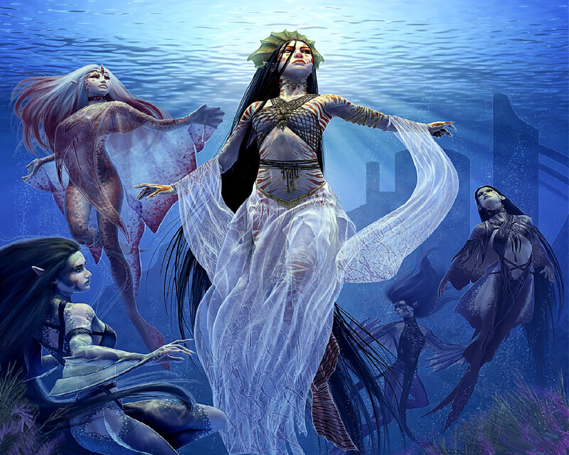Underwater Mermaid Figures