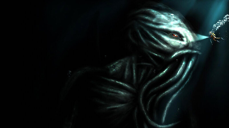 Underwater monster encounter